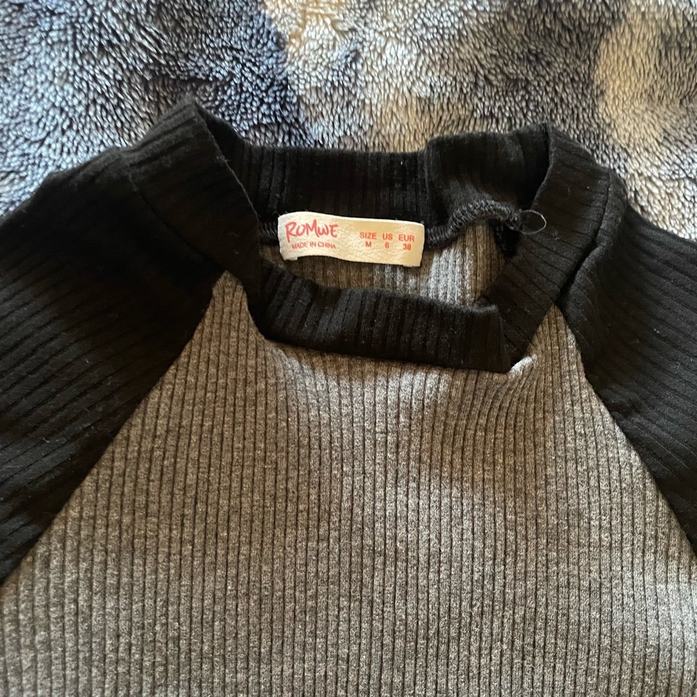 Base ball tee crop top